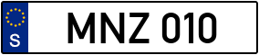 Trailer License Plate
